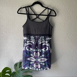 Athleta Purple Paisley Workout Tank